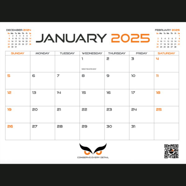 2025 WiseEye Calendar - Image 2